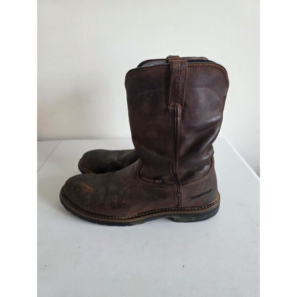 Justin Leather Work Boots WK4960 Brown - Men Size 13 main image 6